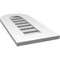 Ekena Millwork Round Top Surface Mount PVC Gable Vent: Functional, w/ 3-1/2"W x 1"P Standard Frame, 12"W x 26"H GVPRT12X2601SF - alternate 5